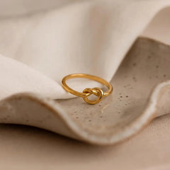 18k Gold Plated Minimal Knot Set