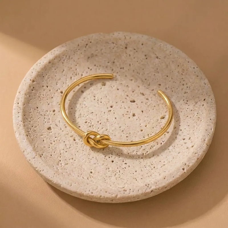 18k Gold Plated Minimal Knot Set