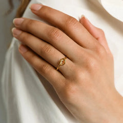 18k Gold Plated Minimal Knot Set