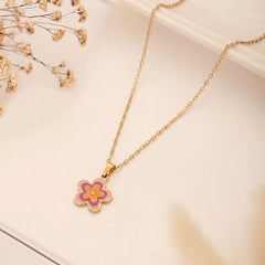 Blush Bloom Flower Necklace