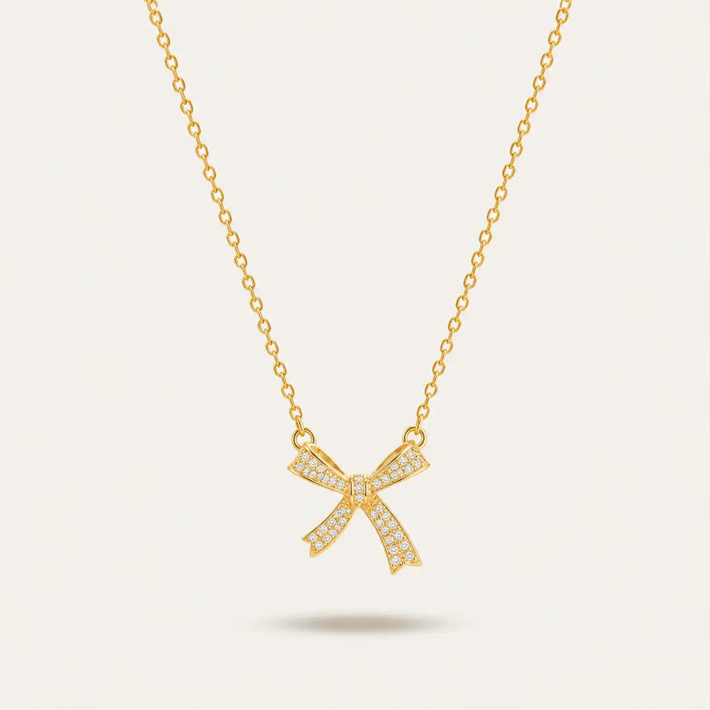 Lunette Bow Necklace