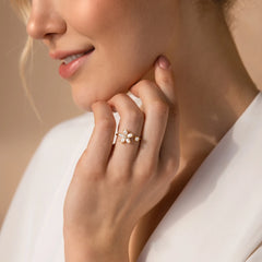 Blossom Spark Adjustable Ring