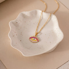 Solara Eye Charm Necklace