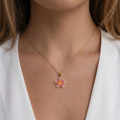 Blush Bloom Flower Necklace