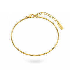 Golden Box Chain 18K Bracelet