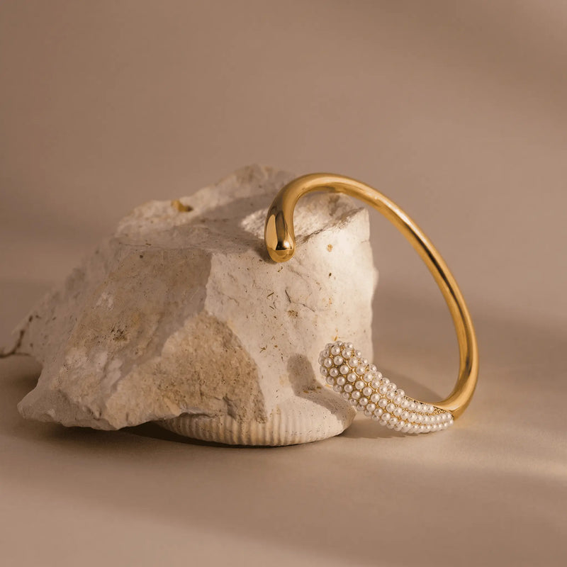 Braclates celestia-pearl-open-cuff-bracelet Celestia Pearl Open Cuff Bracelet