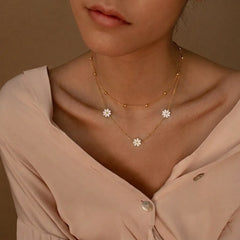 Daisy Bloom 18K Gold Plated Jewelry Set