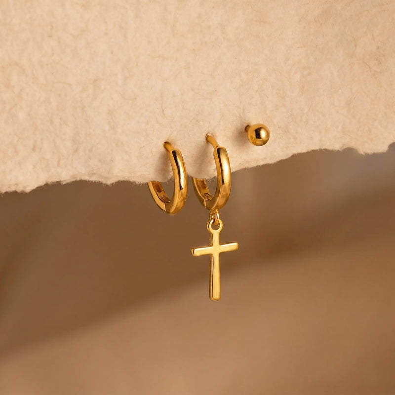 Earrings trinity-set Trinity Earring Set - 18k Gold plated