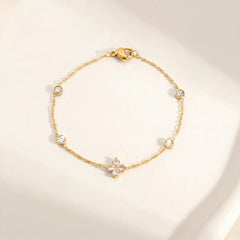 Lucky Clover Spark 18K Bracelet