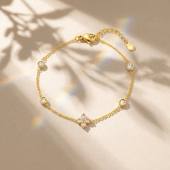 Lucky Clover Spark 18K Bracelet
