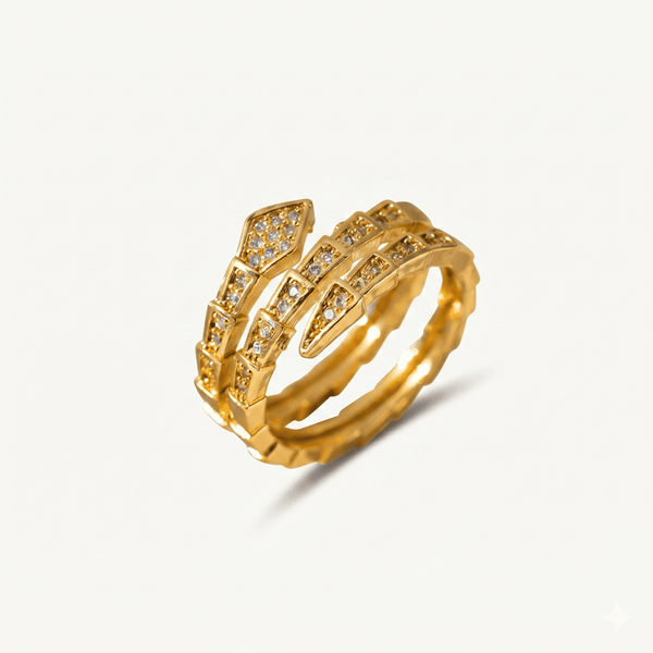Serpelle Crystal Wrap Ring