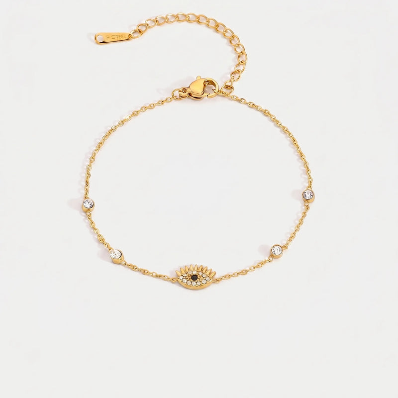 Minimal Evil Eye Bracelet