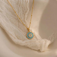 Zorvyn Halo Eye Necklace
