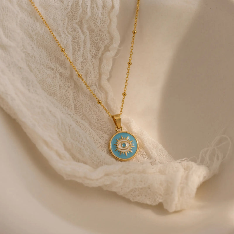 Zorvyn Halo Eye Necklace