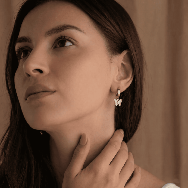 Avelis Butterfly Drop Earrings