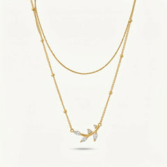Orvielle Layered Crystal Necklace