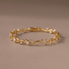 Celeste Dew Crystal Tulip Bracelet