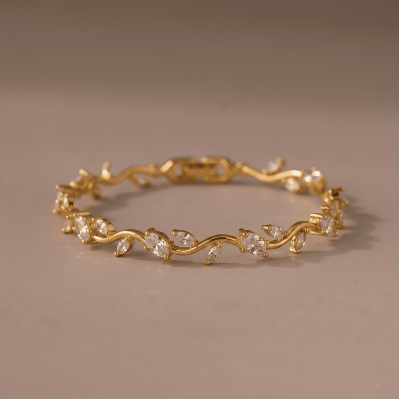 Celeste Dew Crystal Tulip Bracelet