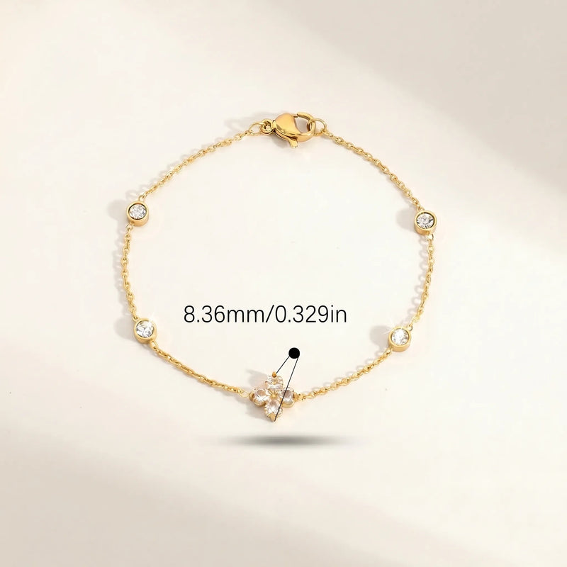 Lucky Clover Spark 18K Bracelet