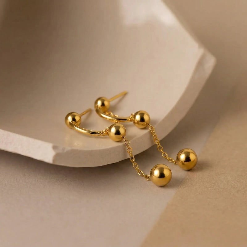 Celeste Orb Drop Earrings