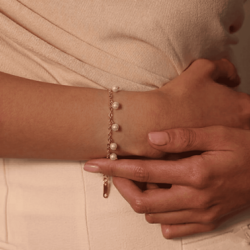 Luminous Pearl Orbit Bracelet