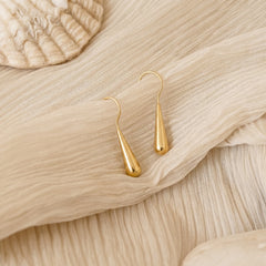 Golden Raindrop 18K Earrings
