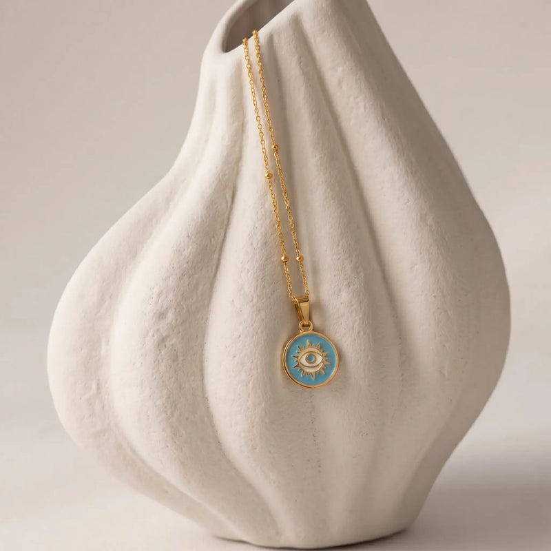 Zorvyn Halo Eye Necklace