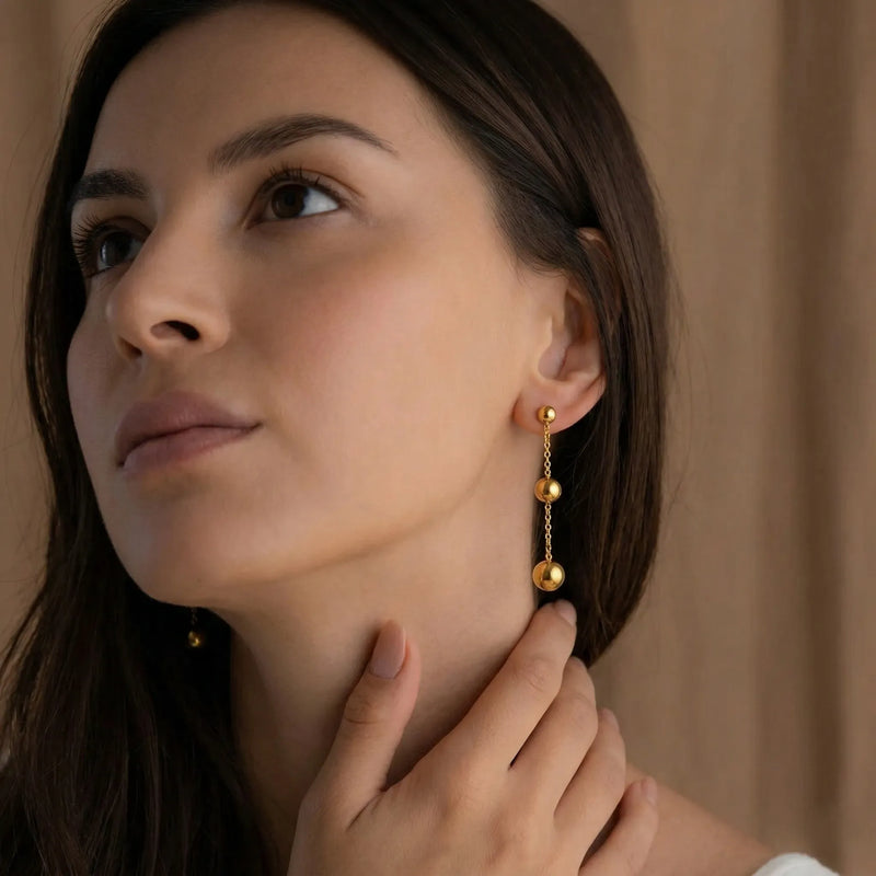 Celeste Orb Drop Earrings
