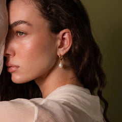 Luna Pearl 18K Gold Plated Jewelry Set