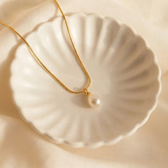 Luna Pearl 18K Gold Plated Jewelry Set