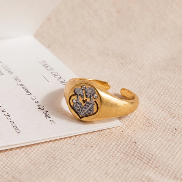 Vintage Eternal Love Signet Ring