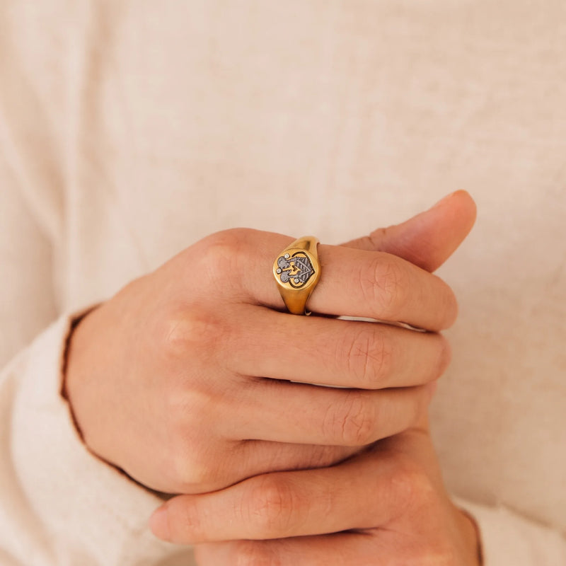 Vintage Eternal Love Signet Ring