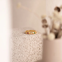Celestial Aurora Band Ring
