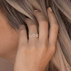 Rings floria-bloom-adjustable-ring Floria Crystal Bloom Adjustable Ring