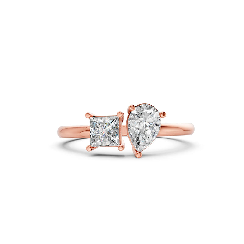 Classic Solitaire Duo 9KT Lab Grown Diamond Ring