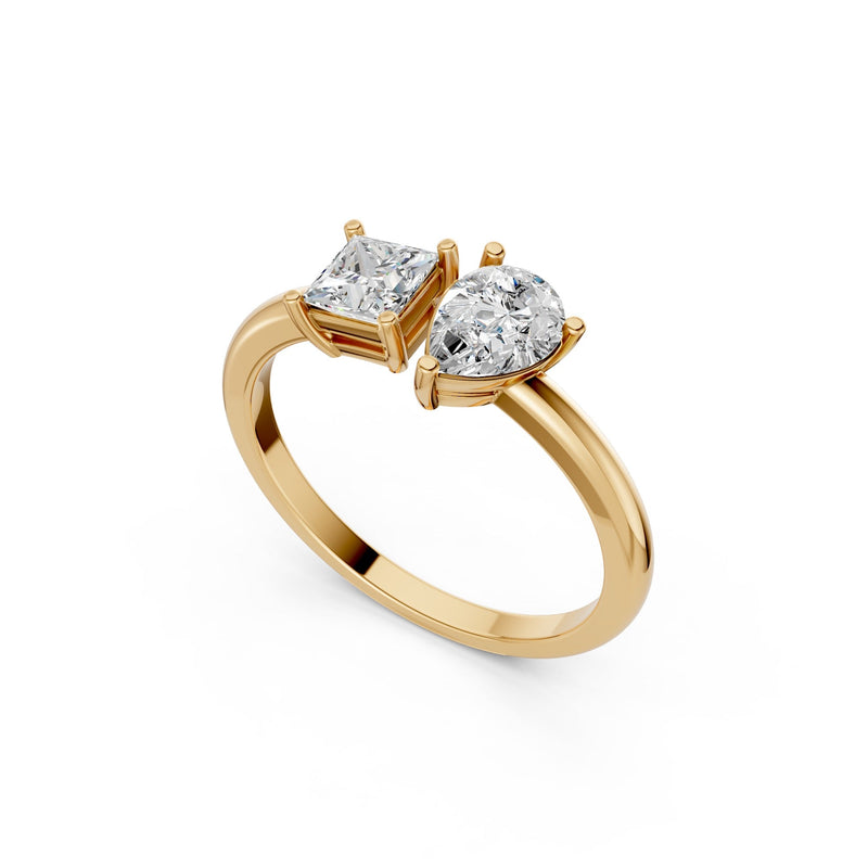 Classic Solitaire Duo 9KT Lab Grown Diamond Ring