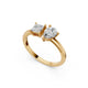 Classic Solitaire Duo 9KT Lab Grown Diamond Ring