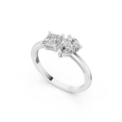 Classic Solitaire Duo 9KT Lab Grown Diamond Ring