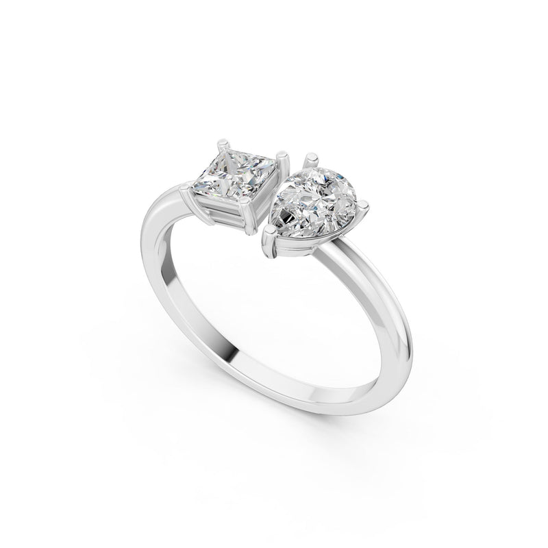 Classic Solitaire Duo 9KT Lab Grown Diamond Ring