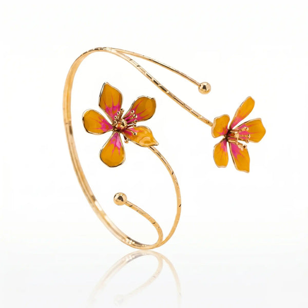 Minimal Sunset Bloom Arm Cuff