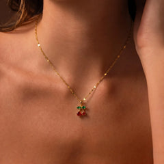 Cerelle Cherry Charm Necklace