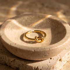 Gold Knot Open Ring, product photo 1