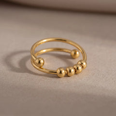 Polished Bead Wrap Ring, product photo 1