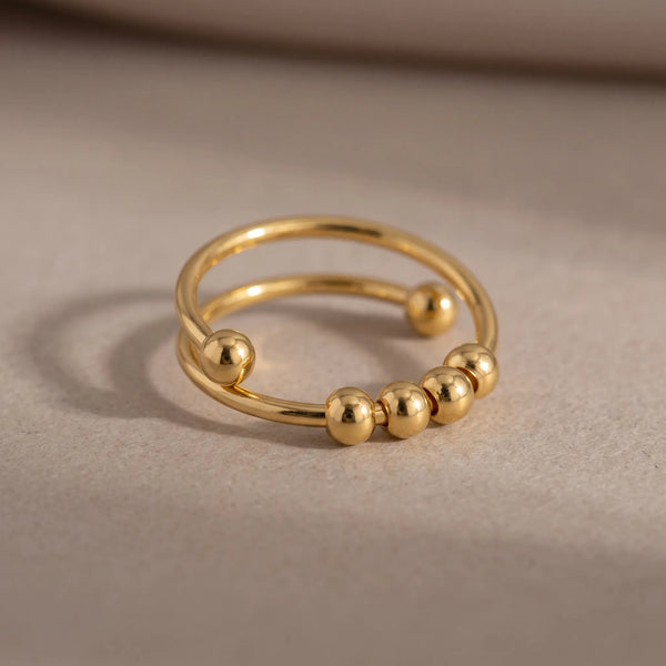 Polished Bead Wrap Ring, product photo 1