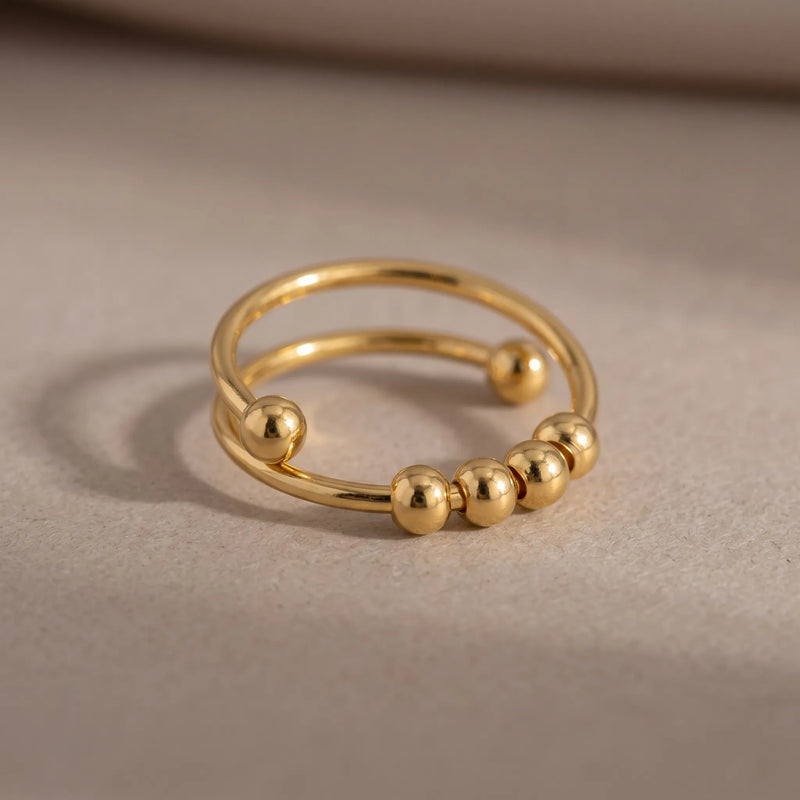 Polished Bead Wrap Ring, product photo 1