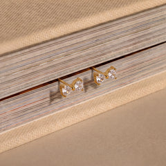 Sparkling Bow Stud Earrings, product photo 2