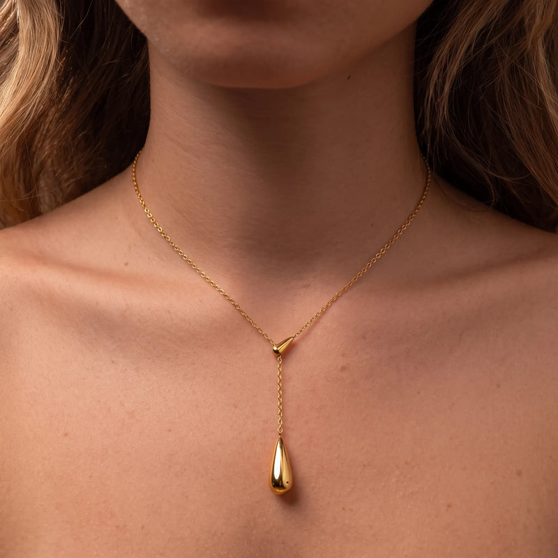 Teardrop Y Lariat Necklace, product photo 2