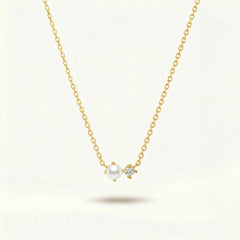 Elara Pearl & Crystal Necklace
