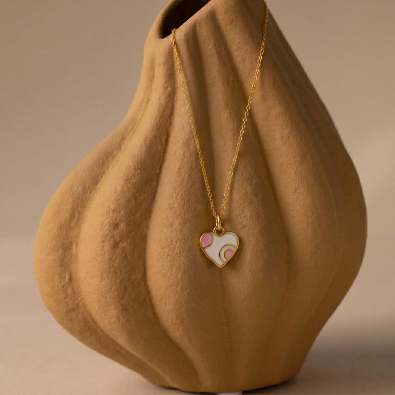 Blush Heart Pendant Necklace