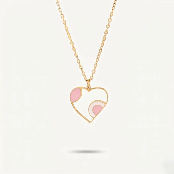 Blush Heart Pendant Necklace